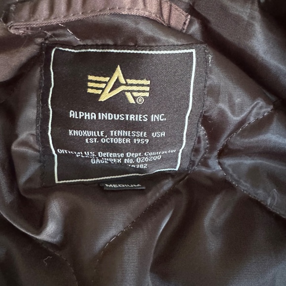 Breitling Leather with Brown Satin Bomber Jacket Medium - Picture 5 of 7